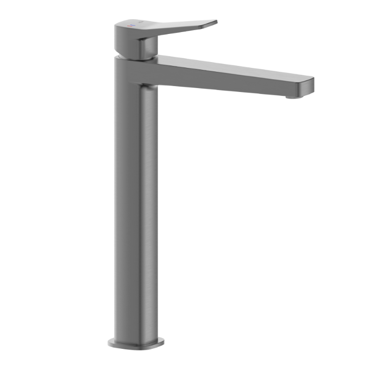 Смеситель для умывальника KFA Armatura Malaga однорычажный с донным клапаном Серый (4522-712-61)