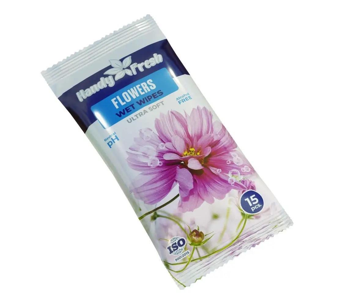 Вологі серветки Handy Fresh Flowers 15 шт.