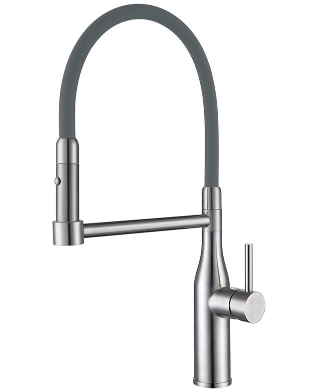 Смеситель для кухни KOER KI-70005-02 с силиконовым изливом (KR3388)