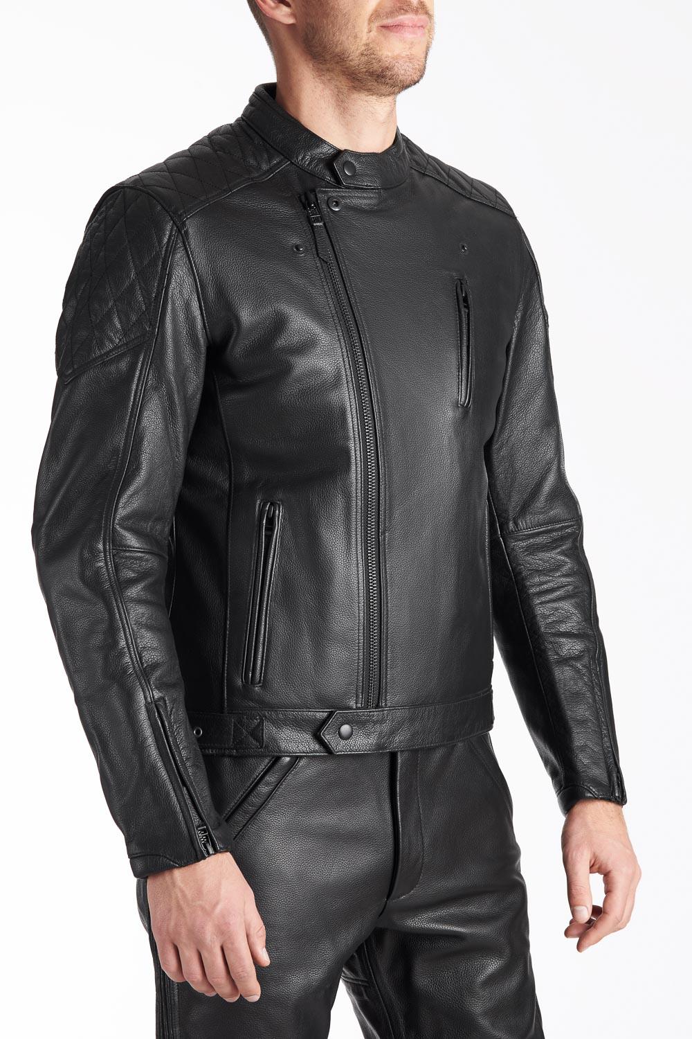 Мотокуртка PandoMoto TWIN LEATHER JACKET M Black (27732585)