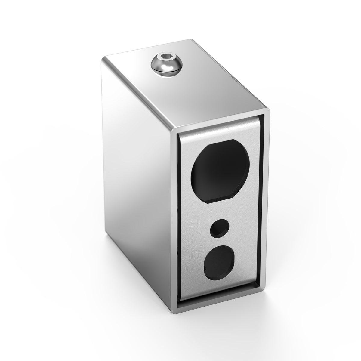 Модуль скрытого подключения для электрических полотенцесушителей Laris с регулятором на стойке полированный Серый (147-127-71401065)