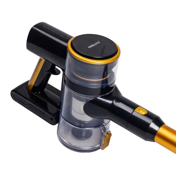 Пылесос вертикальный Sokany SK-13026 колбовый циклонный аккумуляторный 3300 Вт Золотой - фото 3 Пылесос вертикальный Sokany SK-13026 колбовый циклонный аккумуляторный 3300 Вт Золотой - фото 3