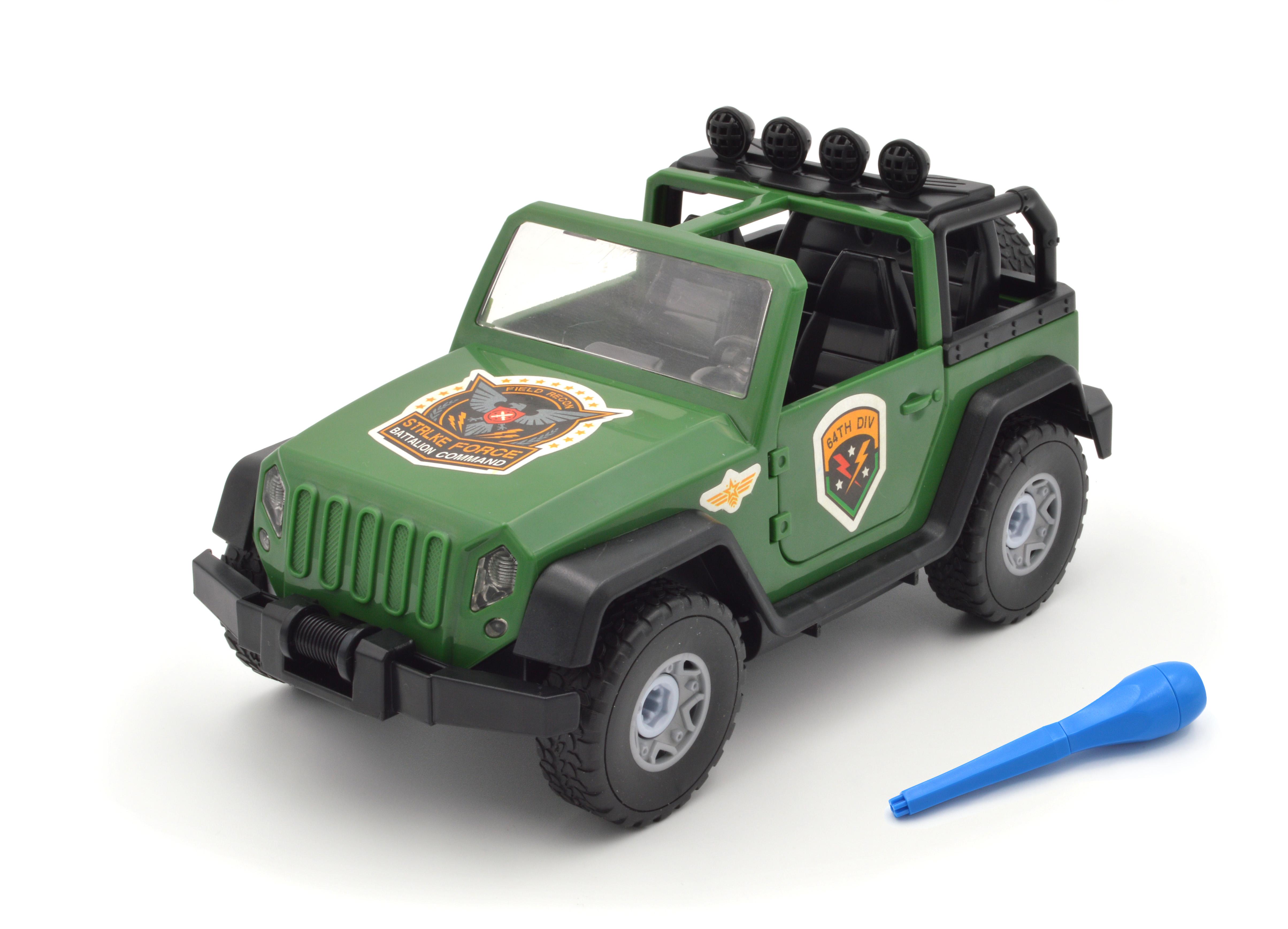Конструктор Джип 1377 зі світловими та звуковими ефектами Зелений