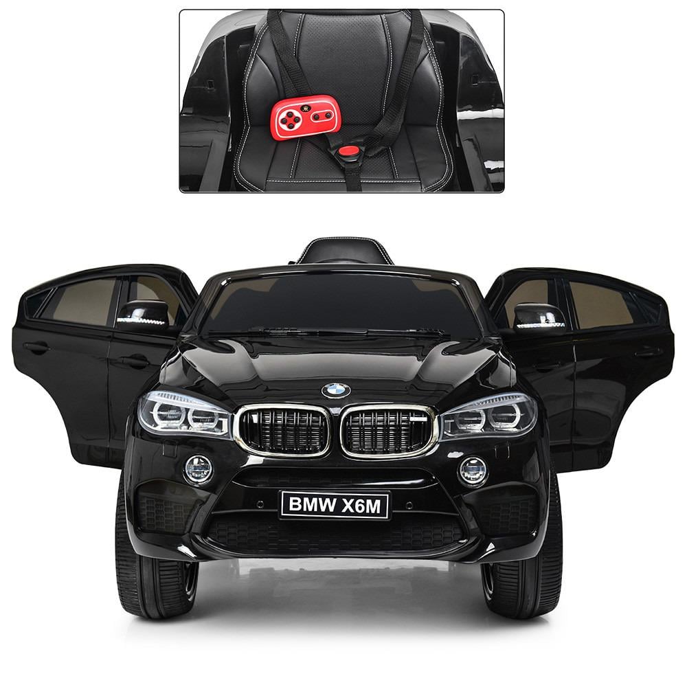 Детский электромобиль Bambi Racer BMW JJ2199EBLR-2 джип со светом/пультом Черный (13961920) - фото 3