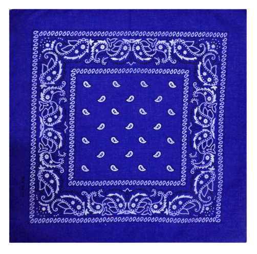 Бандана K004/2 хлопковая 55х55 см Синий (11870761)