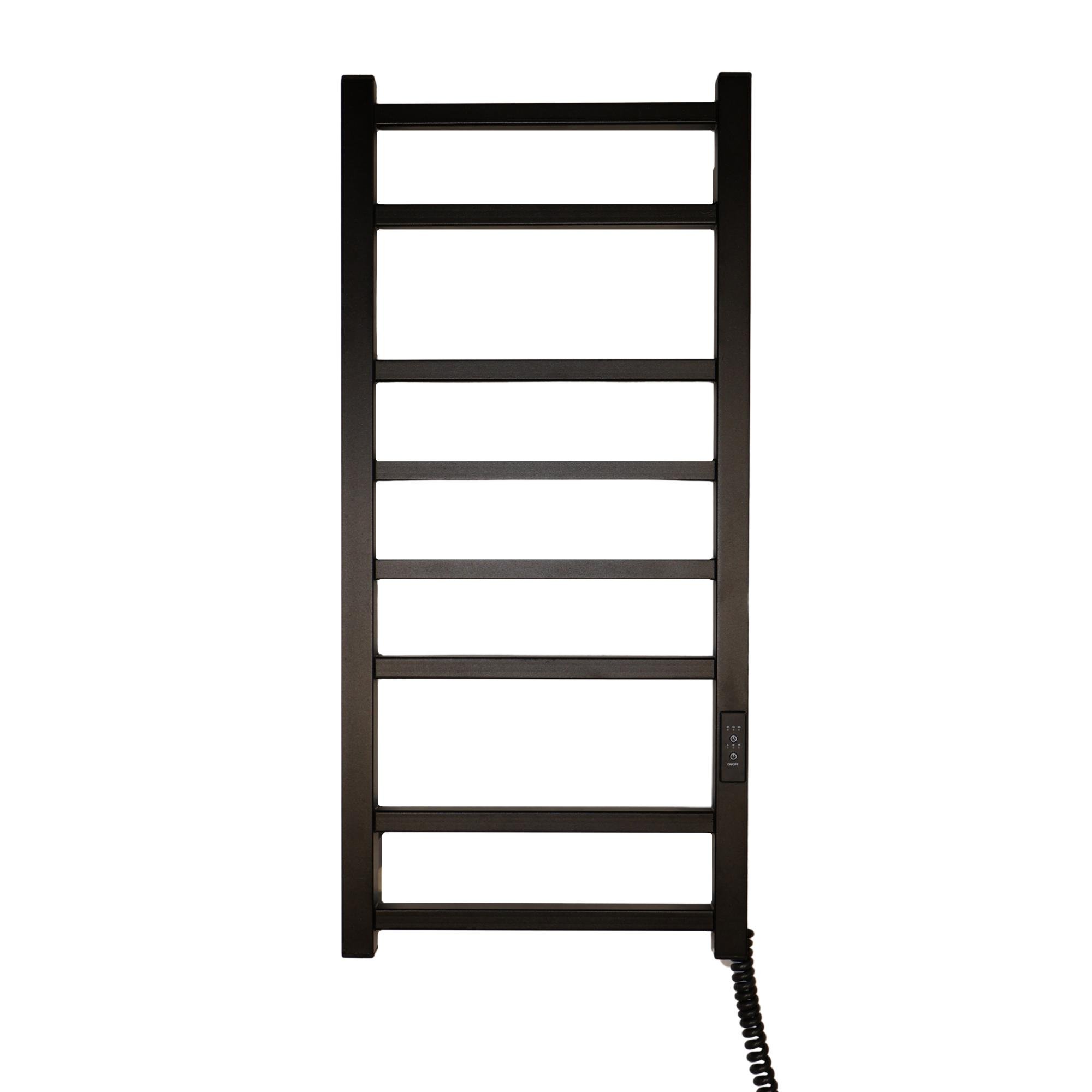 Полотенцосушитель электрический Carino Fabia с контроллером 790x370 мм Черный матовый (F7937FBM)