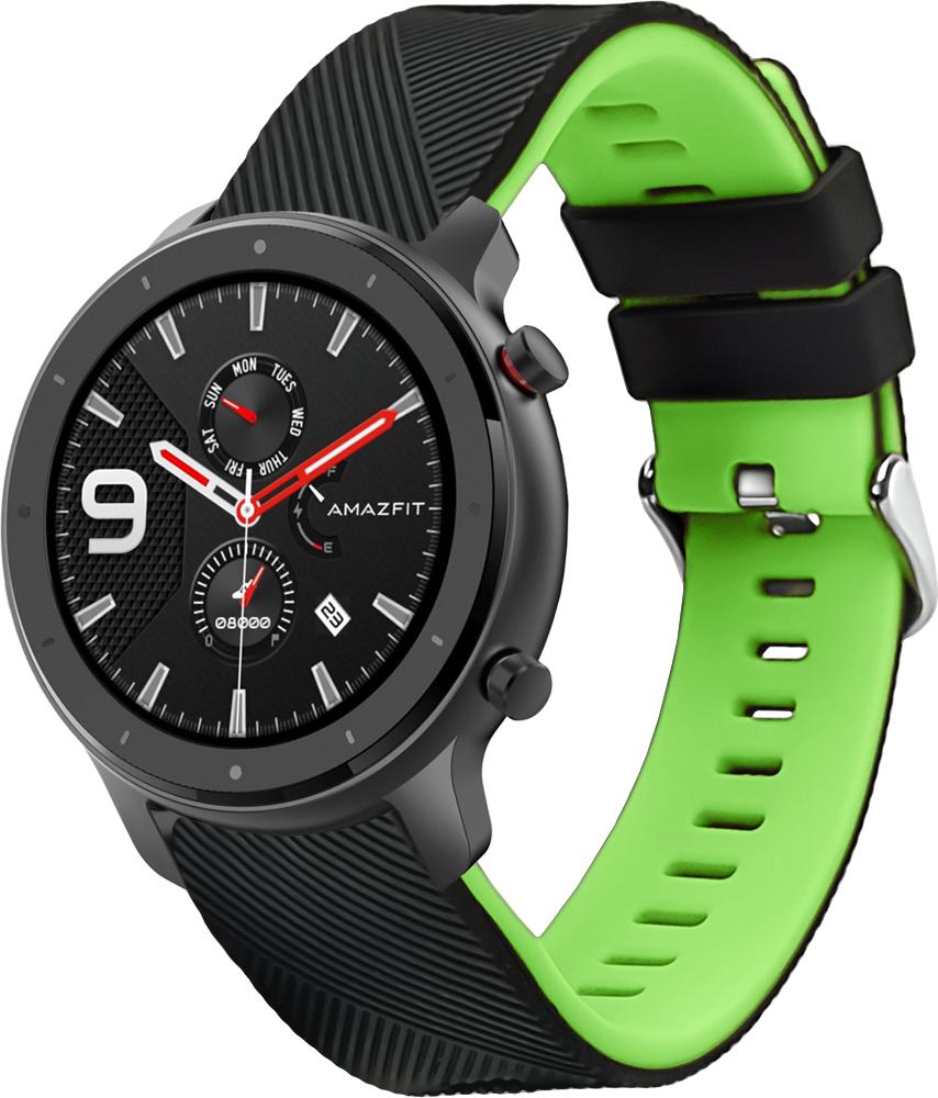 Ремешок Luminic для Amazfit GTR 47 мм Black Green (26665-4A)