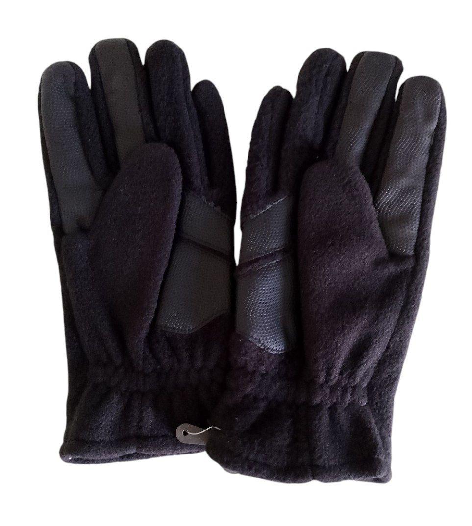 Перчатки сенсорные мужские спорт осень-зима экокожа/флис L Черный (42) - фото 11 Перчатки сенсорные мужские спорт осень-зима экокожа/флис L Черный (42) - фото 11