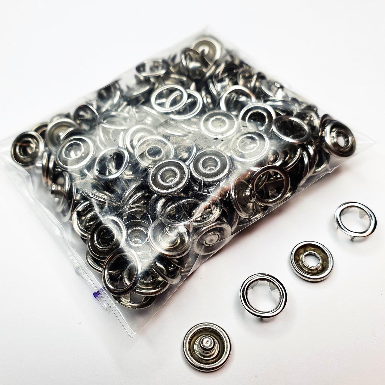 Кнопка трикотажна Strong Baby 9,5 мм 50 шт. Сріблястий нікель