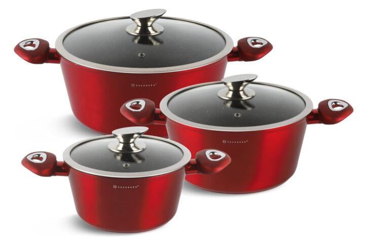 Набор котелков Edenberg с мраморным покрытием 8 пр. (EB-7421) - фото 2 Набор котелков Edenberg с мраморным покрытием 8 пр. (EB-7421) - фото 2