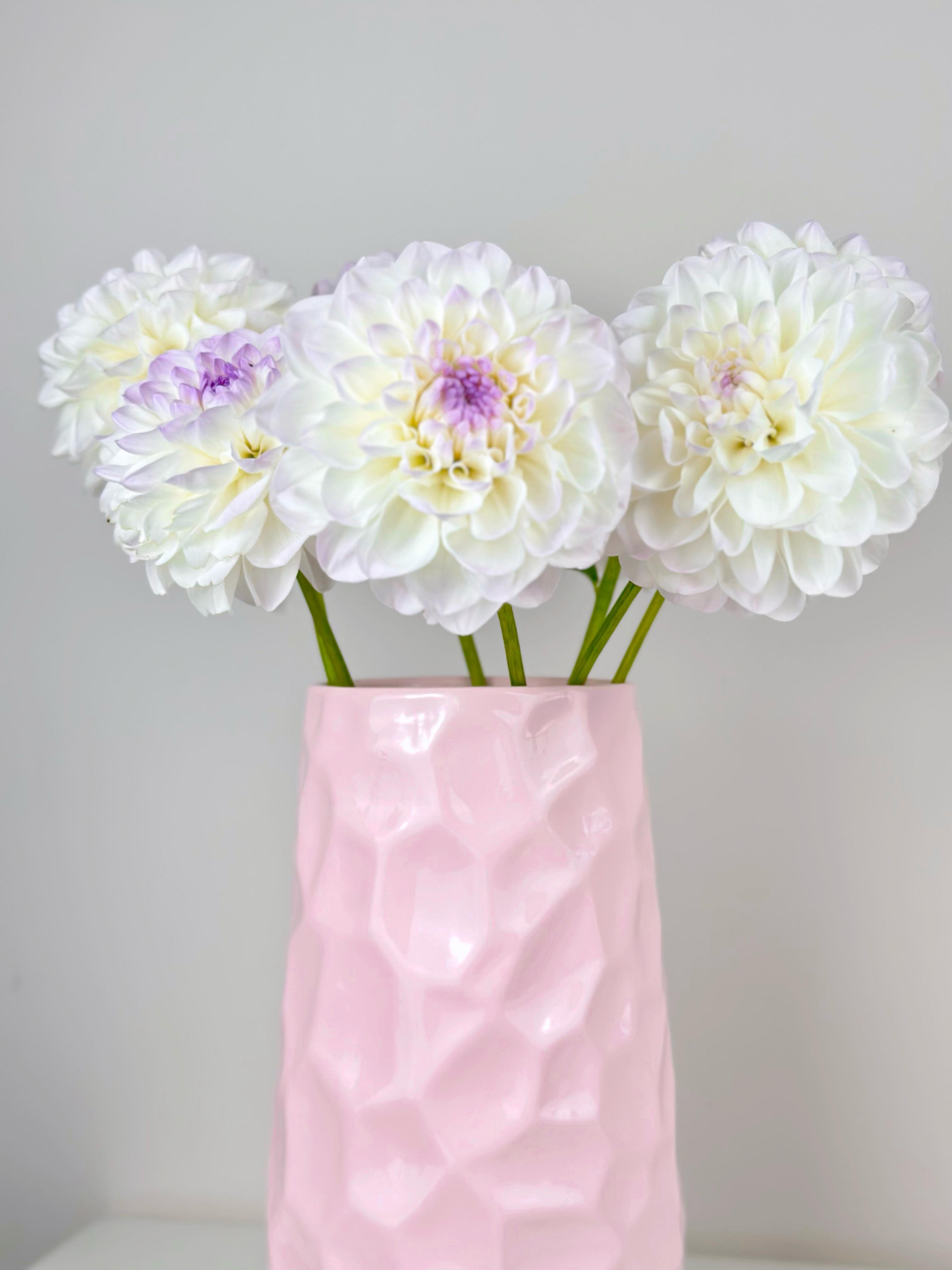 Ваза для цветов и декора глиняная керамическая Бриллиант 29 см Розовый (4001-19) - фото 5