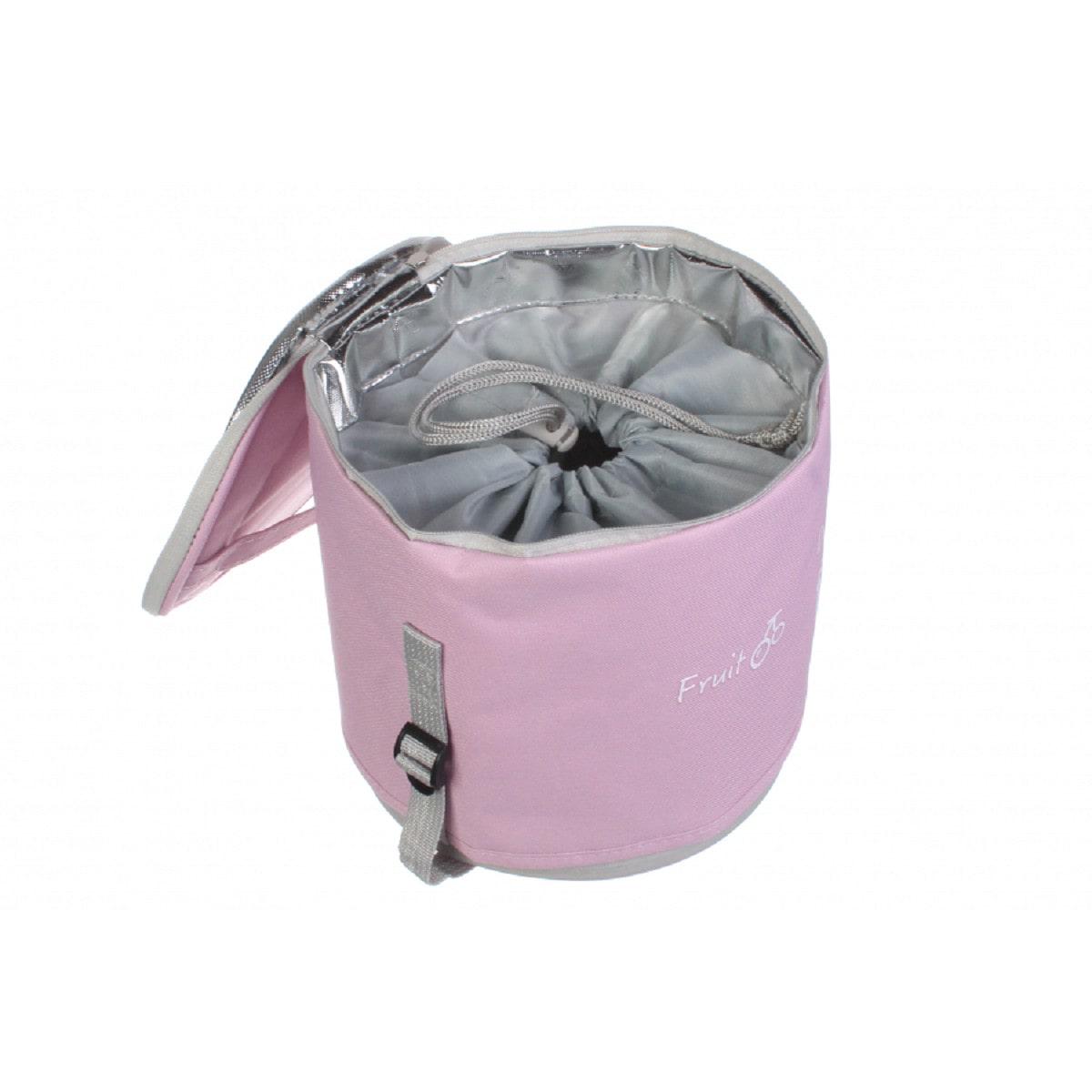 Ланч-бокс Lunch круглый с регулировкой высоты Розовый - фото 4