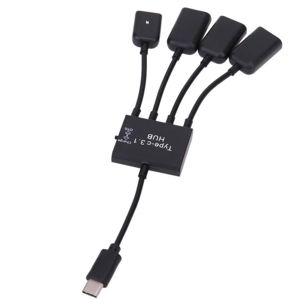 USB-хаб XON SmartHub Type-C на 4хUSB2.0 Чорний (UHAWP040042B 4989)