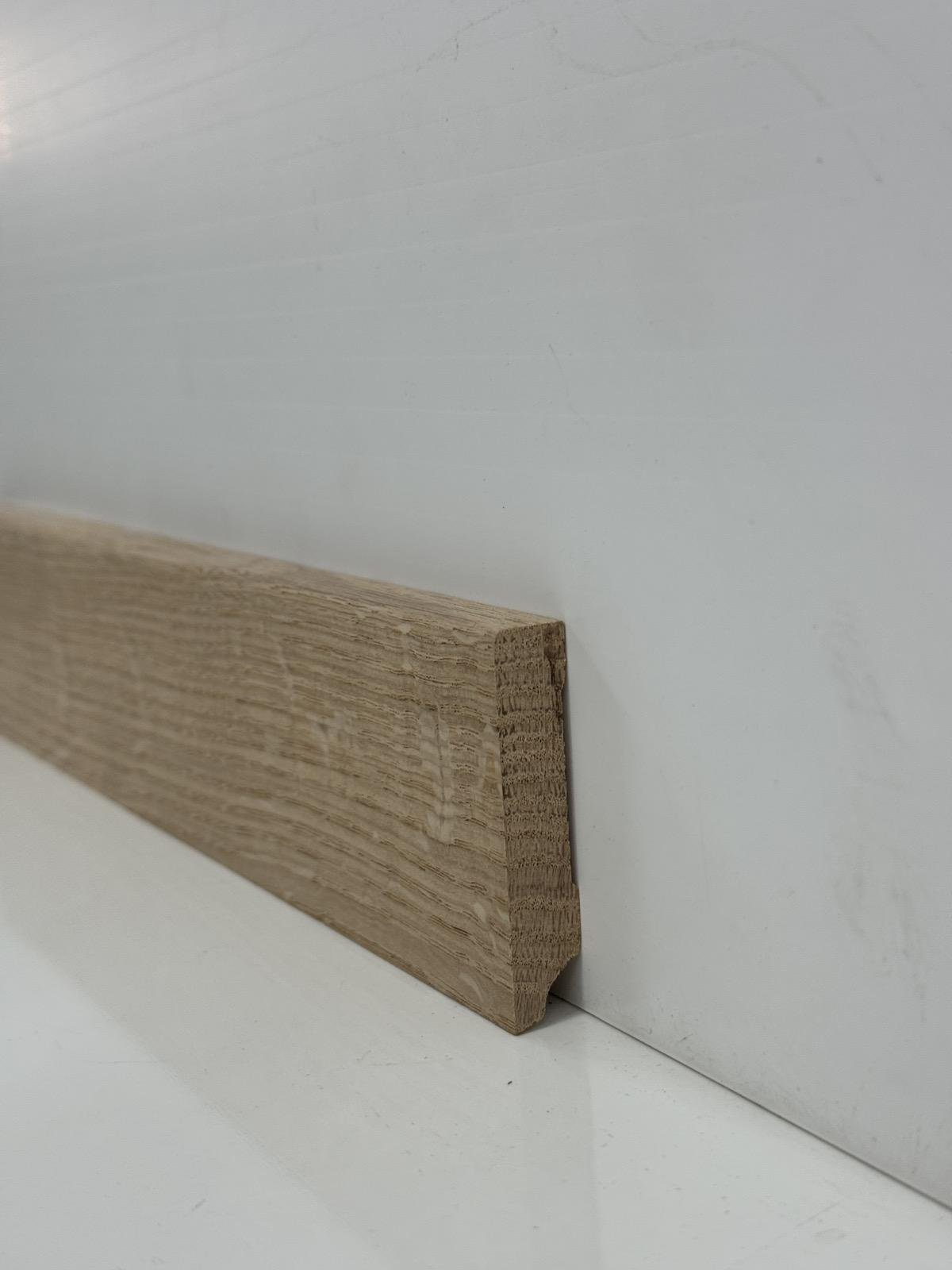 Плінтус дерев'яний із дуба Елеганс під фарбування 58х12 мм (29954666) - фото 2 Плінтус дерев'яний із дуба Елеганс під фарбування 58х12 мм (29954666) - фото 2