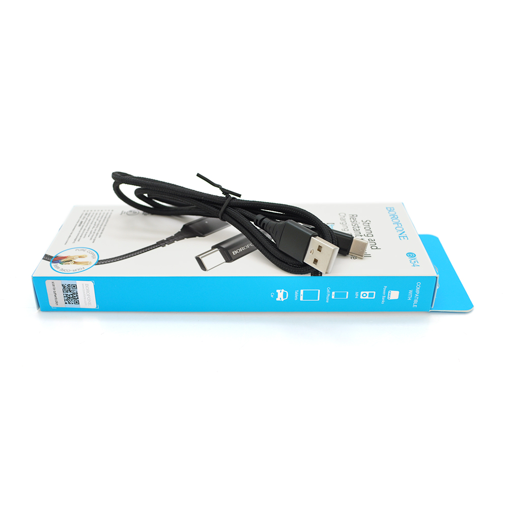 Кабель Borofone BX54 Type-C-USB 3A USB 1 м Черный (27516)