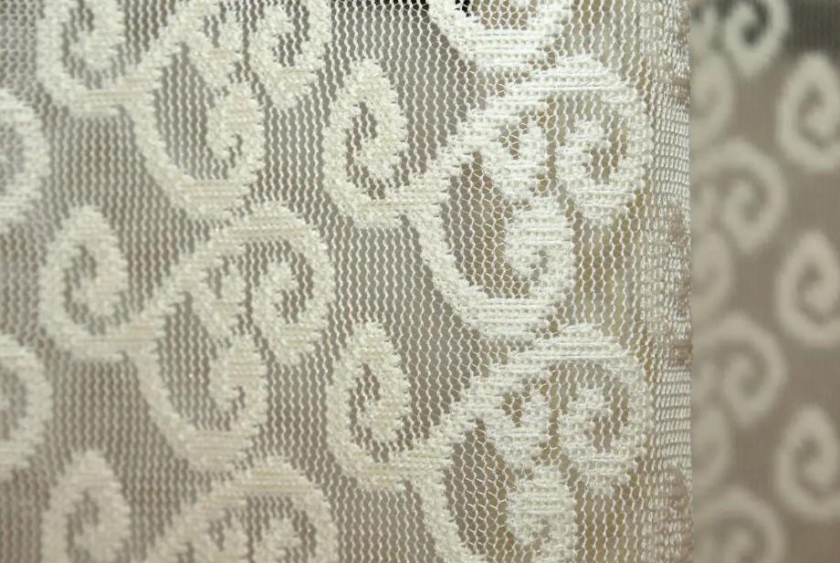 Гардина на кухню жаккард/макраме 285х160 см Ванильный/Бежевый (000к 51-172) - фото 5 Гардина на кухню жаккард/макраме 285х160 см Ванильный/Бежевый (000к 51-172) - фото 5