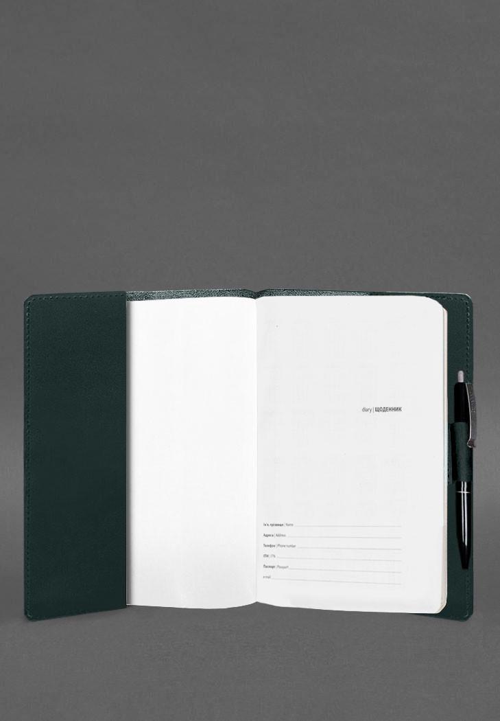 Блокнот шкіряний Софт-бук 9.3 Crazy Horse А5 Зелений (A-028011) - фото 3 Блокнот шкіряний Софт-бук 9.3 Crazy Horse А5 Зелений (A-028011) - фото 3