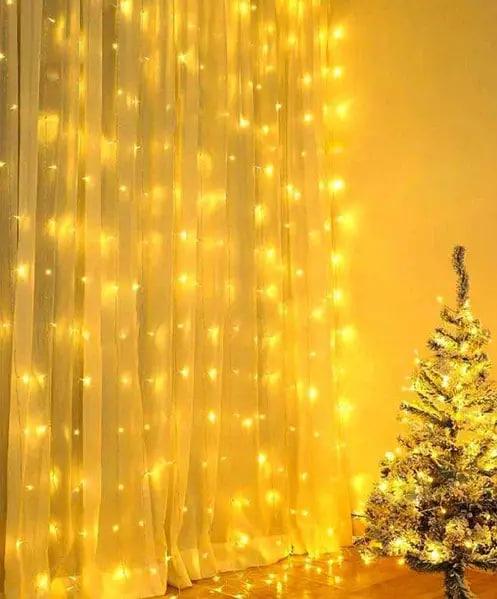 Гірлянда штора Водоспад 2x2 м Білий теплий (32001)