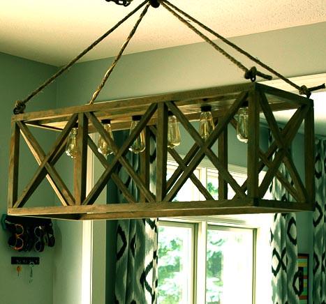 Подвесной светильник из дерева Карно Мускат (ЛЮС-001407)