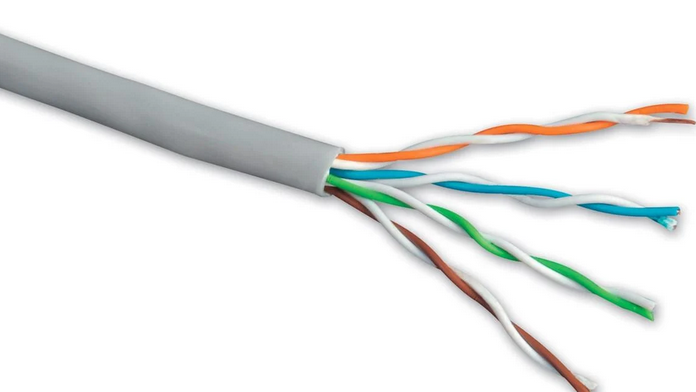 Кабель витая пара Hikvision для внутренней прокладки 24AWG UTP CAT 5E DS-1LN5E-S