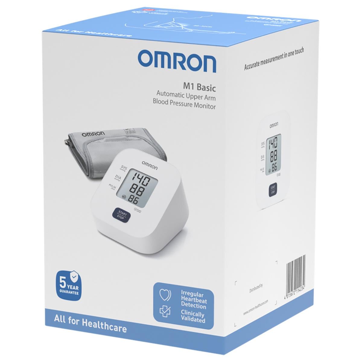 Тонометр автоматический Omron M1 Basic с манжетой на плечо (HEM-7090-E)