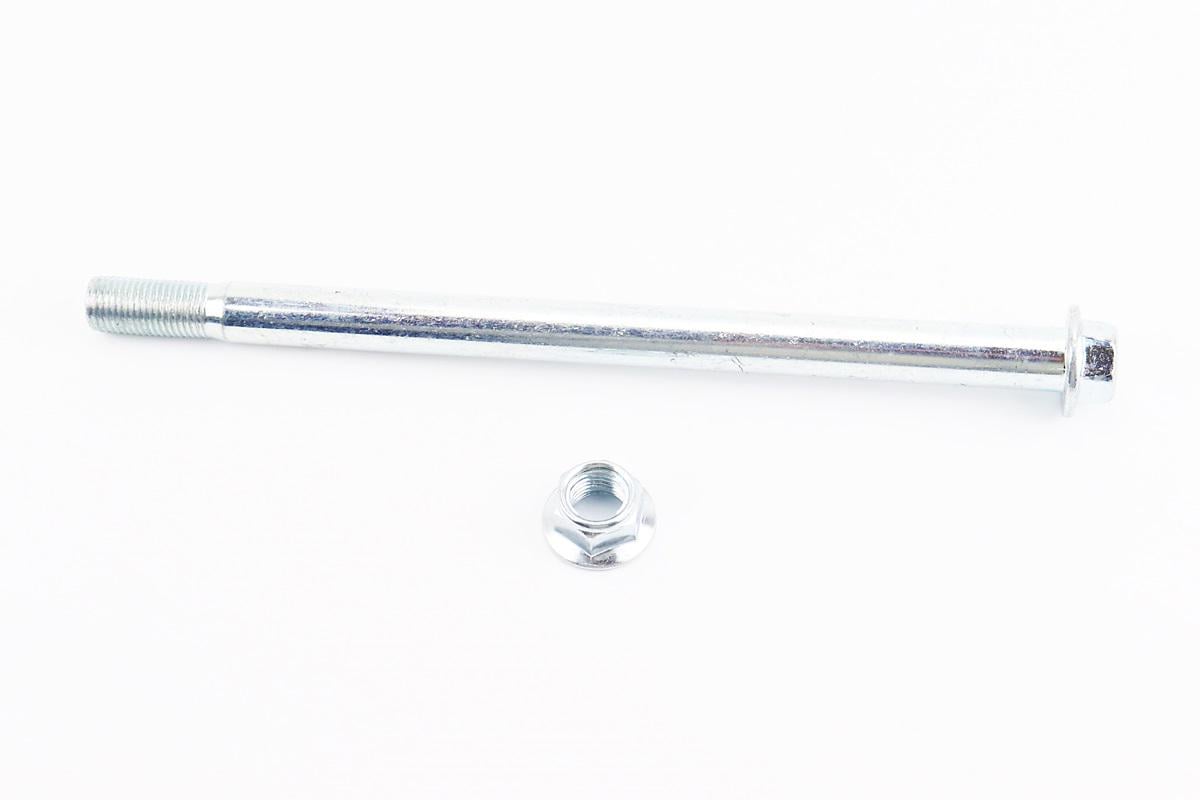 Ось маятника к мотоциклу Viper-125-150J диаметр 15 мм длина 228 мм резьба M14 с гайкой (999717) Ось маятника к мотоциклу Viper-125-150J диаметр 15 мм длина 228 мм резьба M14 с гайкой (999717)