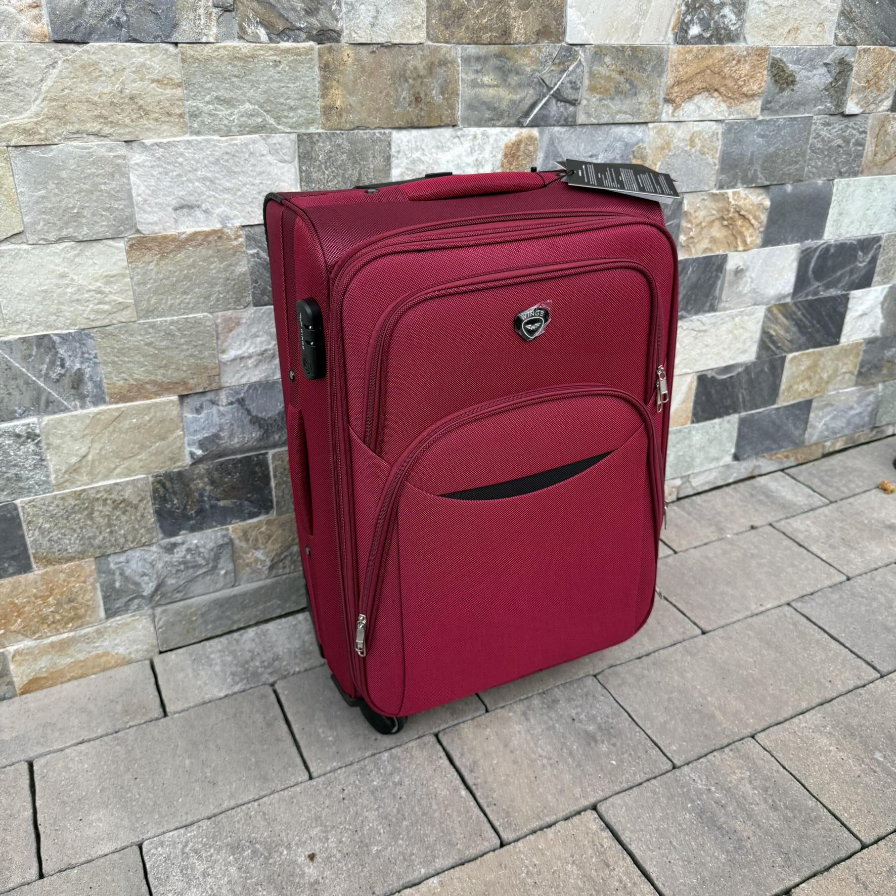 Валіза тканинна Wings 1708 на 4 колесах M Бордовий (30485144) - фото 4 Валіза тканинна Wings 1708 на 4 колесах M Бордовий (30485144) - фото 4
