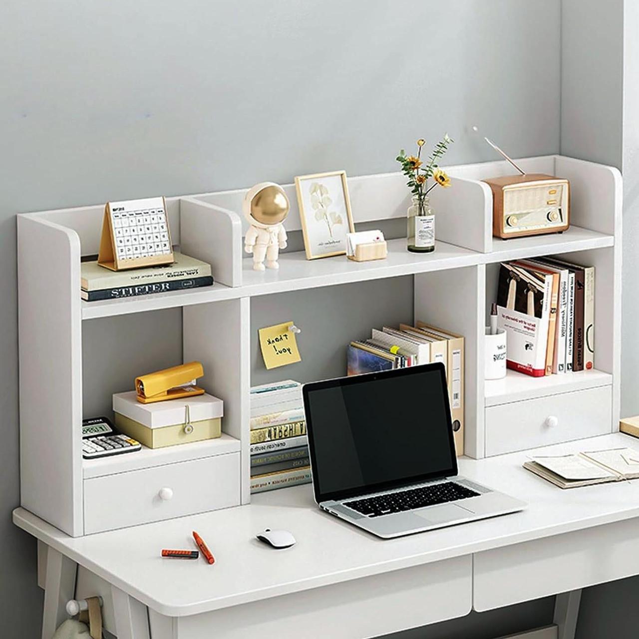 Полка-надстройка настольная из дерева Райбен зефир (АКД-003820)