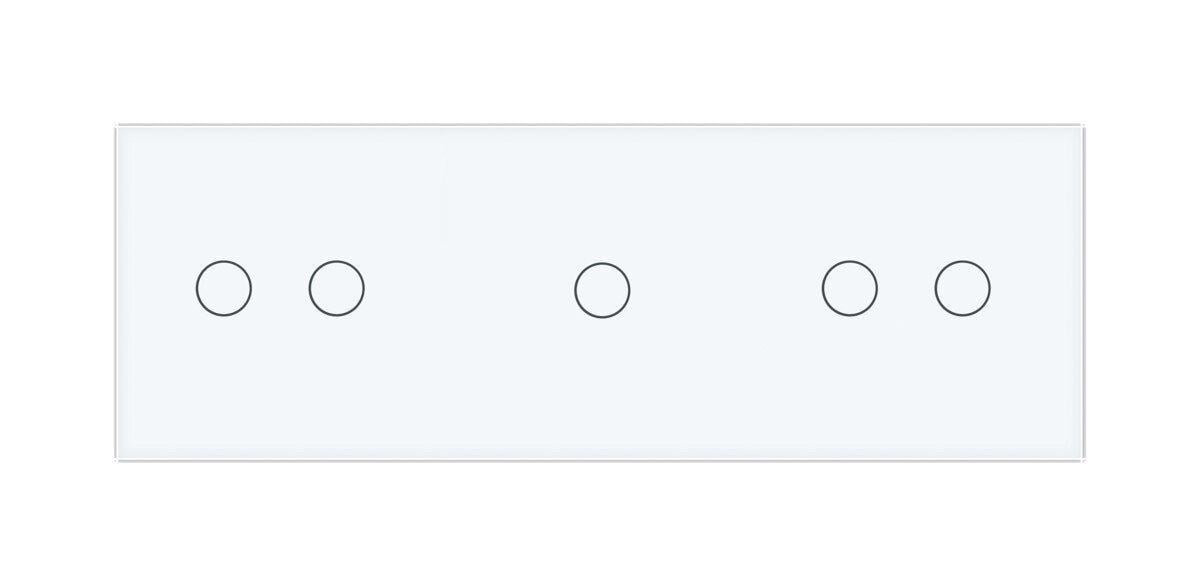 Сенсорный выключатель Livolo ZigBee 5 сенсоров стеклянный Белый (VL-C702Z/C701Z/C702Z-11) - фото 3