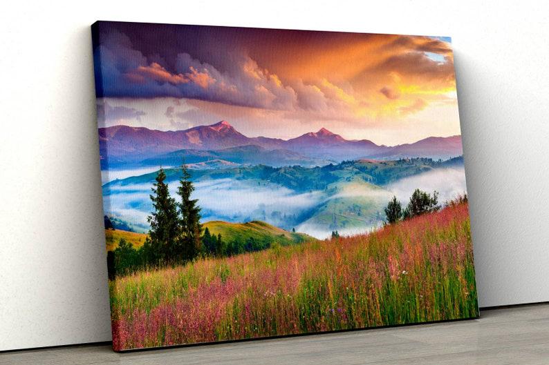 Картина на холсте KIL Art Туман над горами 51x34 см (358)