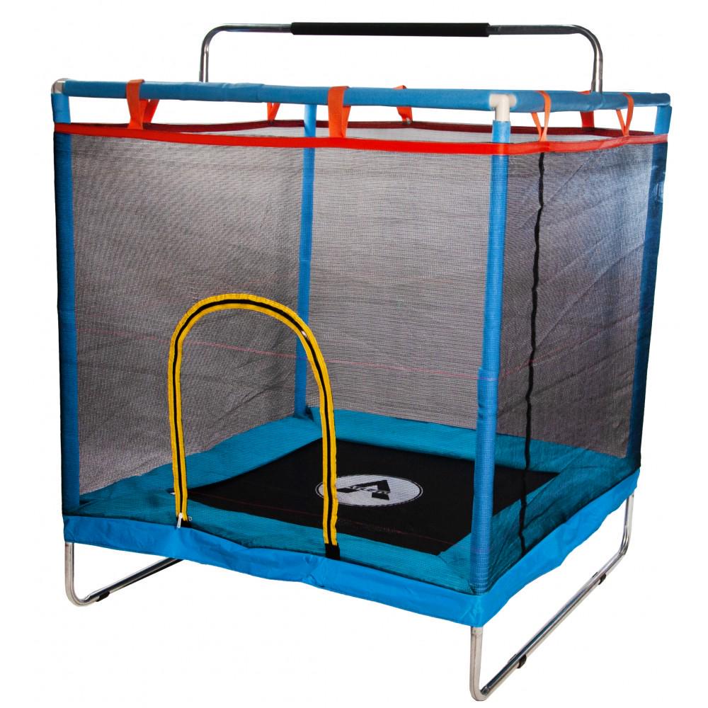 Батут-манеж детский Atleto KRB07 с сеткой 120x120 см Синий (14-76-21000160)
