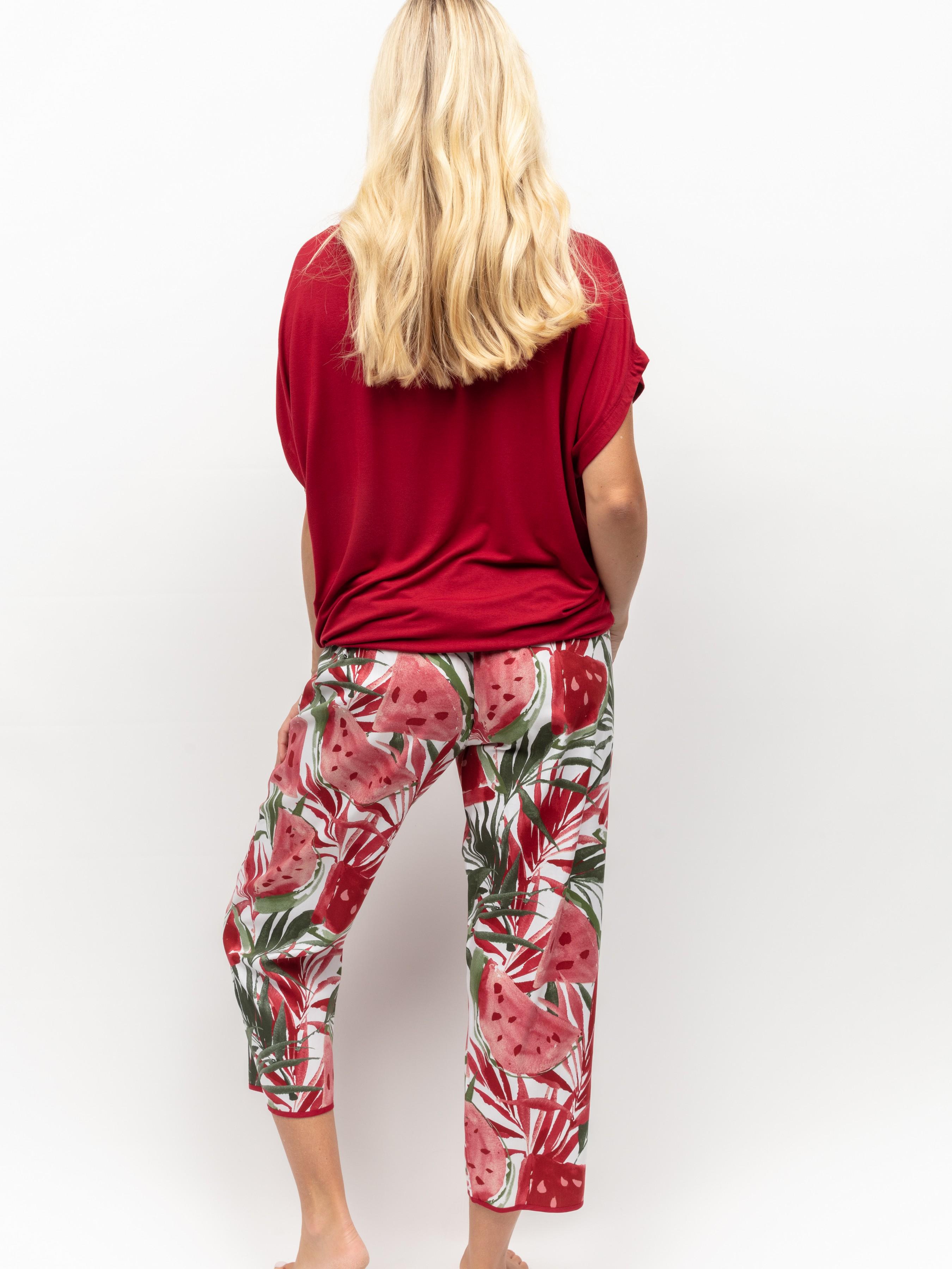 Пижама женская CYBERJAMMIES Mel 0229-0213 10/S Красный с арбузным принтом (ZIK0000021775) - фото 2 Пижама женская CYBERJAMMIES Mel 0229-0213 10/S Красный с арбузным принтом (ZIK0000021775) - фото 2