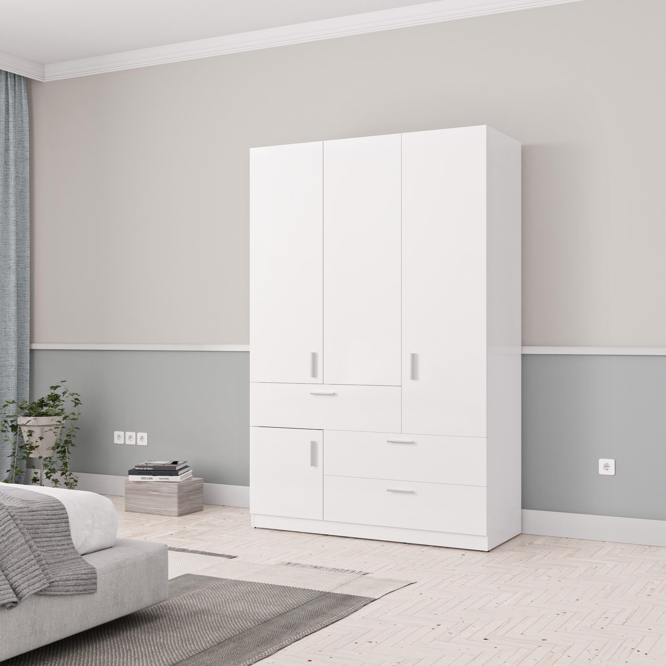 Шафа розпашна з шухлядами Шик 10_3Д 1378х550х2100 мм Білий