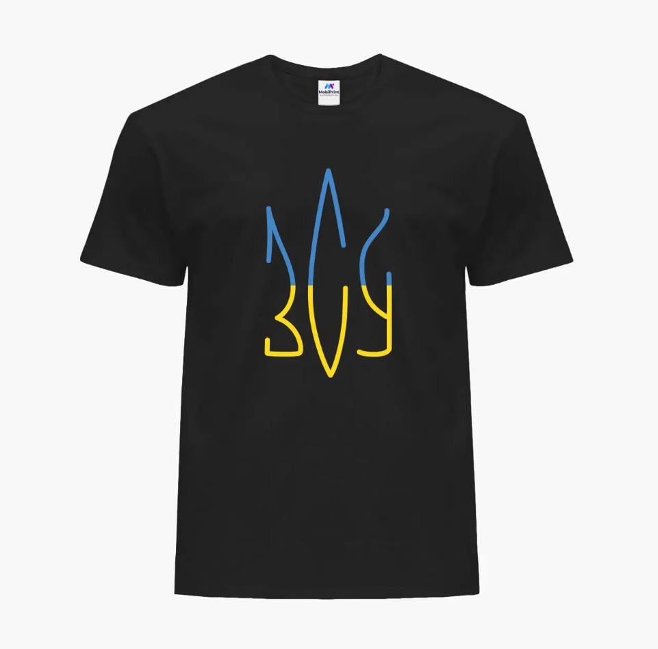 Футболка мужская "ВСУ" L Черный (9223-3674-2)