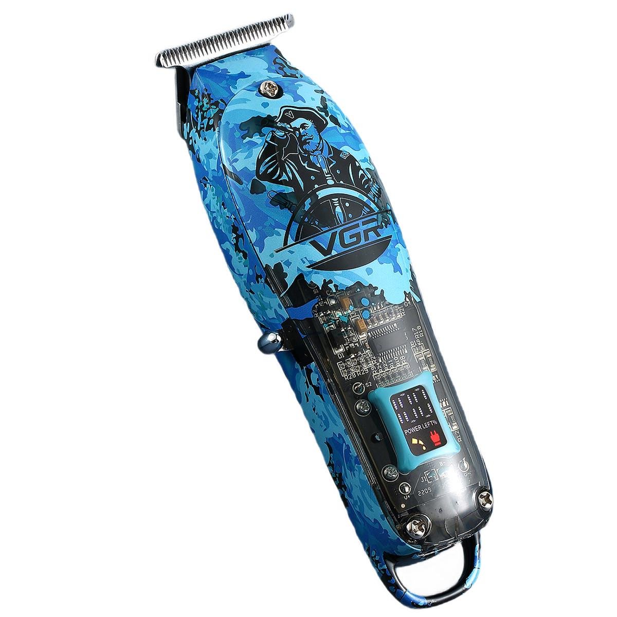 Тример для волосся та бороди VGR V-923 акумуляторний з LED-індикатором (HP-V-923) - фото 4 Тример для волосся та бороди VGR V-923 акумуляторний з LED-індикатором (HP-V-923) - фото 4