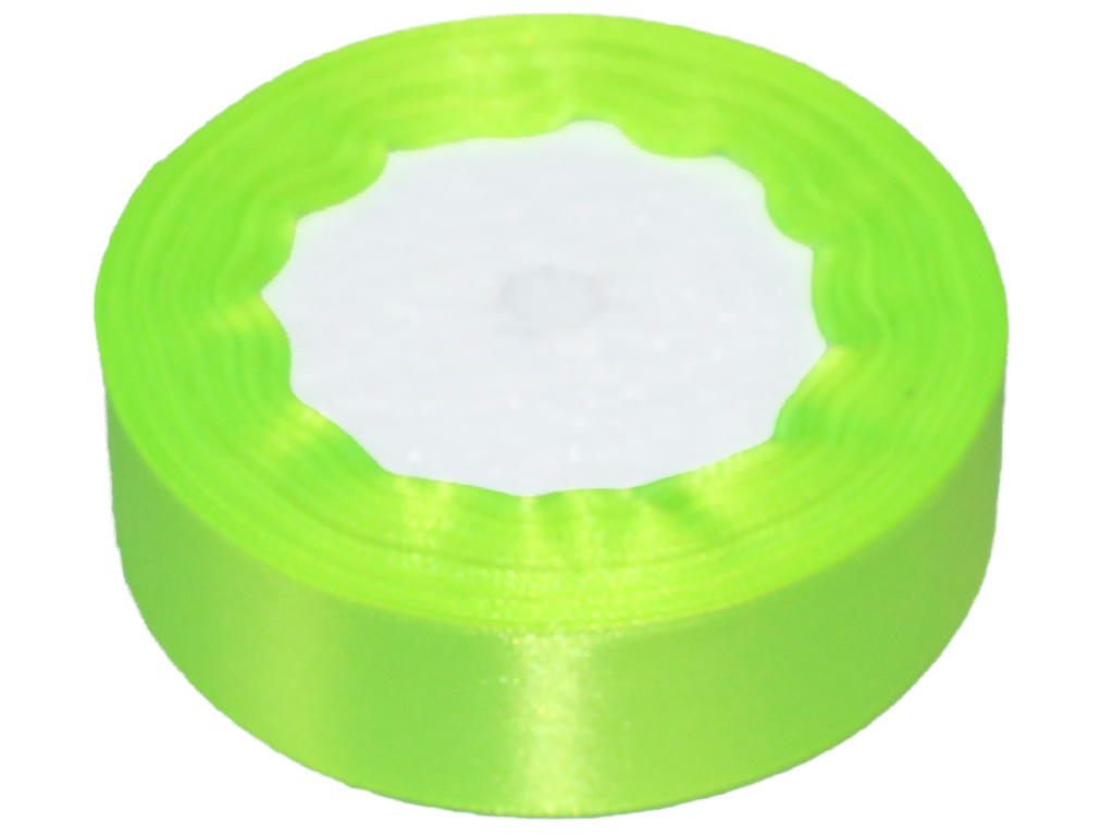 Лента атласная 2,5 см 23 м Салатовый (057)