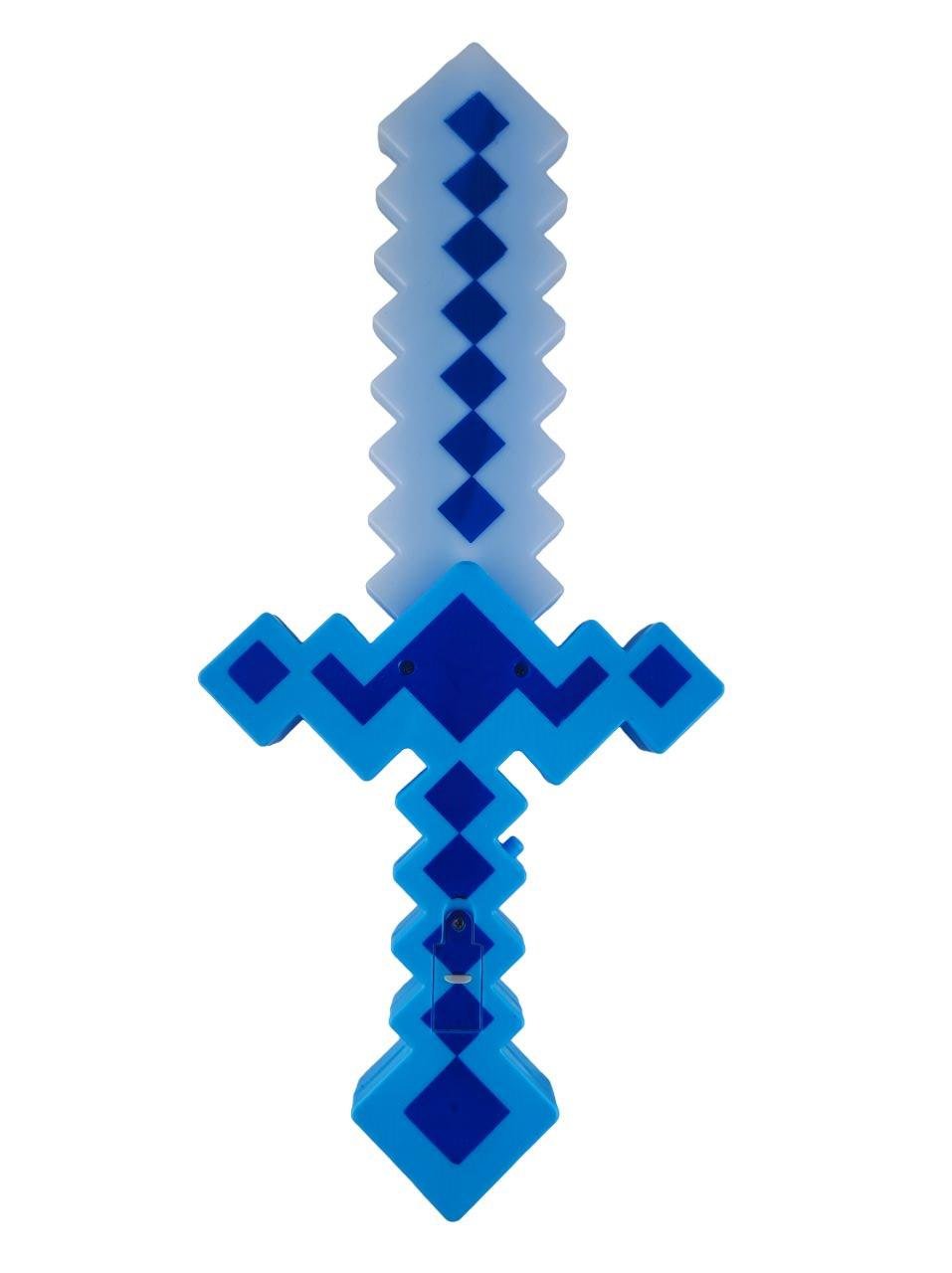 Меч іграшковий Майнкрафт зі світловими ефектами 38 см Синій (139869-3)