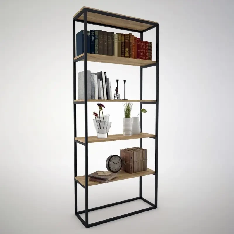 Стеллаж Loft NS-1645 для работы и кабинета Черный (3075780151)