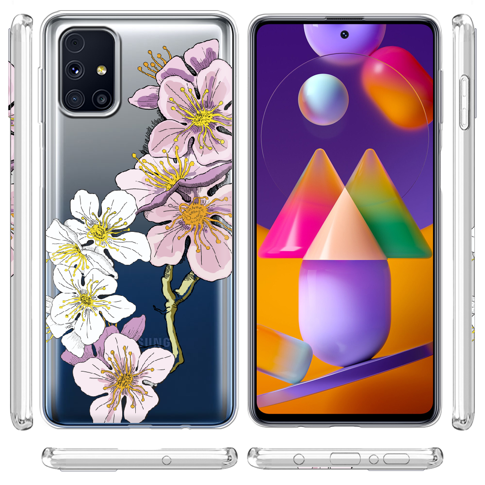 Чехол Boxface Samsung M317 Galaxy M31s Cherry Blossom Прозрачный силикон (40942-cc4-40942) - фото 3