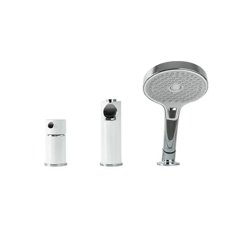 Смеситель на борт ванны Gappo G1103-8 Белый/Хром (2465587478) - фото 3 Смеситель на борт ванны Gappo G1103-8 Белый/Хром (2465587478) - фото 3