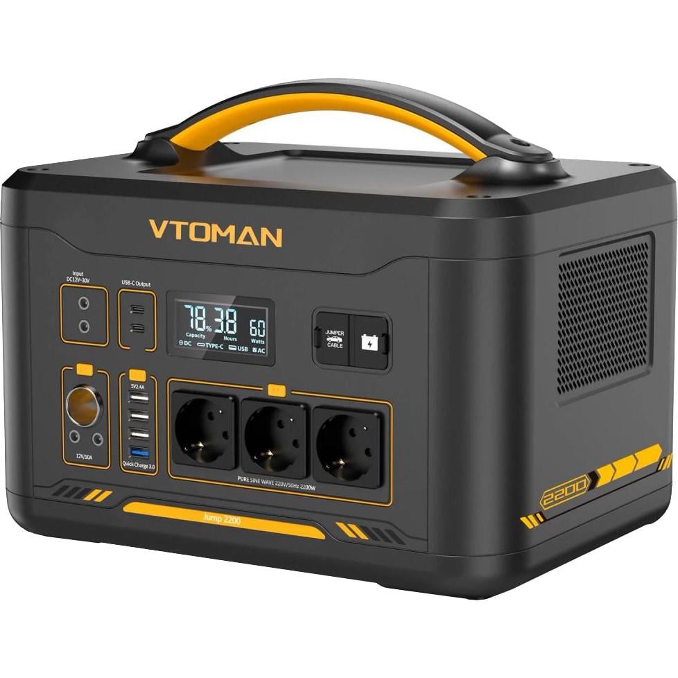 Зарядна станція VTOMAN Jump 2200 LiFePo4 1548 Вт/год 2200W 4400W Peak