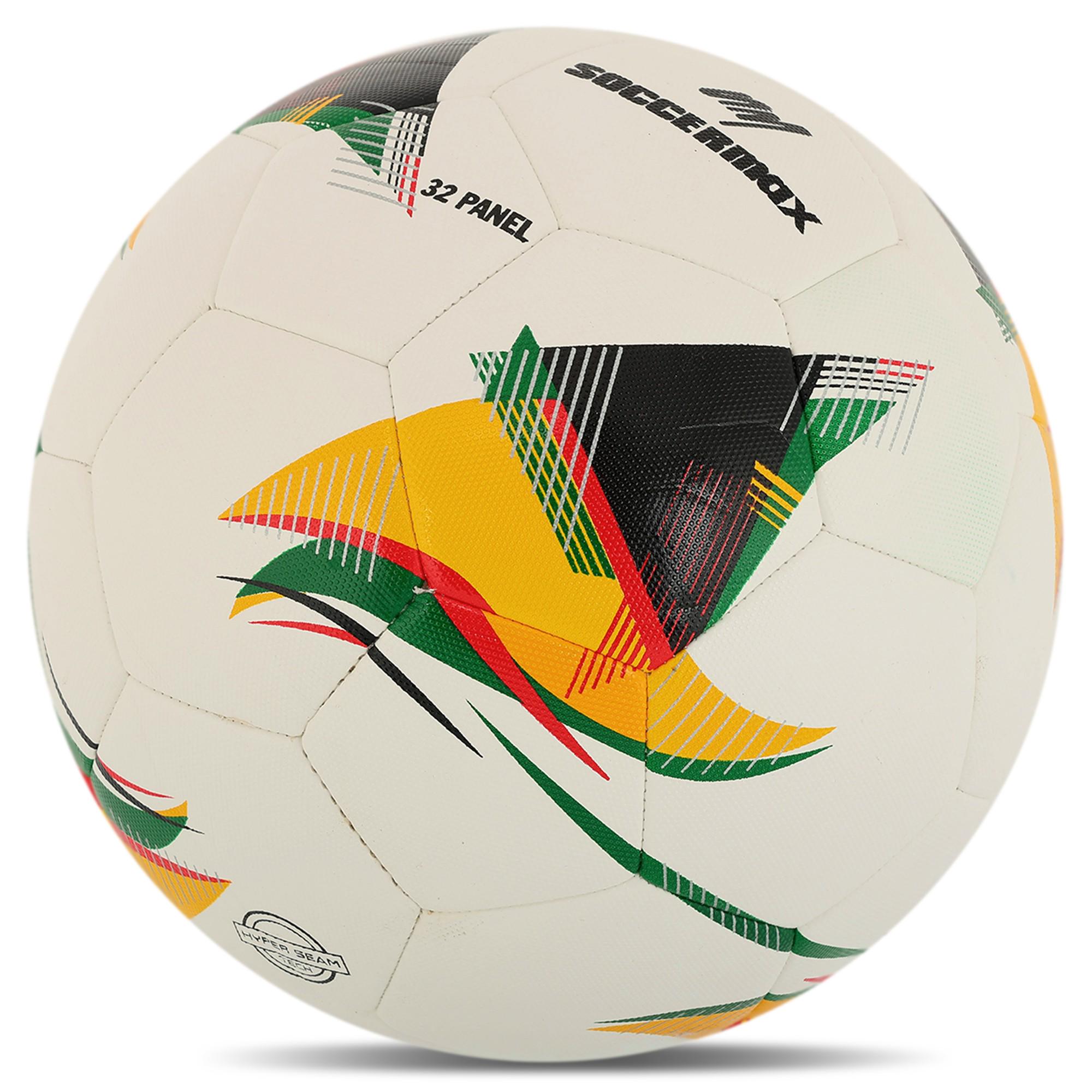 Мяч футбольный ламинированный SOCCERMAX HYBRID FB-4216 гибридная сшивка PU №5 Белый (FB-4216_Белый) - фото 3 Мяч футбольный ламинированный SOCCERMAX HYBRID FB-4216 гибридная сшивка PU №5 Белый (FB-4216_Белый) - фото 3