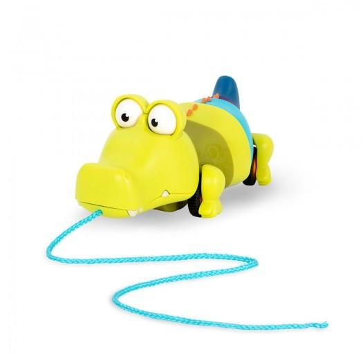 Игрушка-каталка Крокодил Клац-Клаус на веревочке (BX1674Z-ks) - фото 6