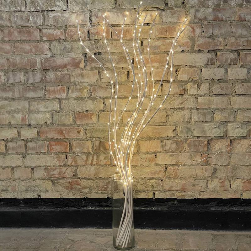 Декоративна лоза з прикрасою у вигляді гірлянди Білий