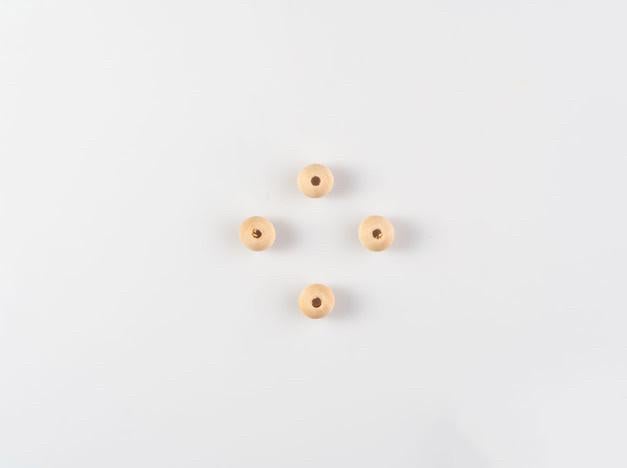 Заготовка для рукоделия Шар деревянная декоративная 10 мм Светло-коричневый (O-181)