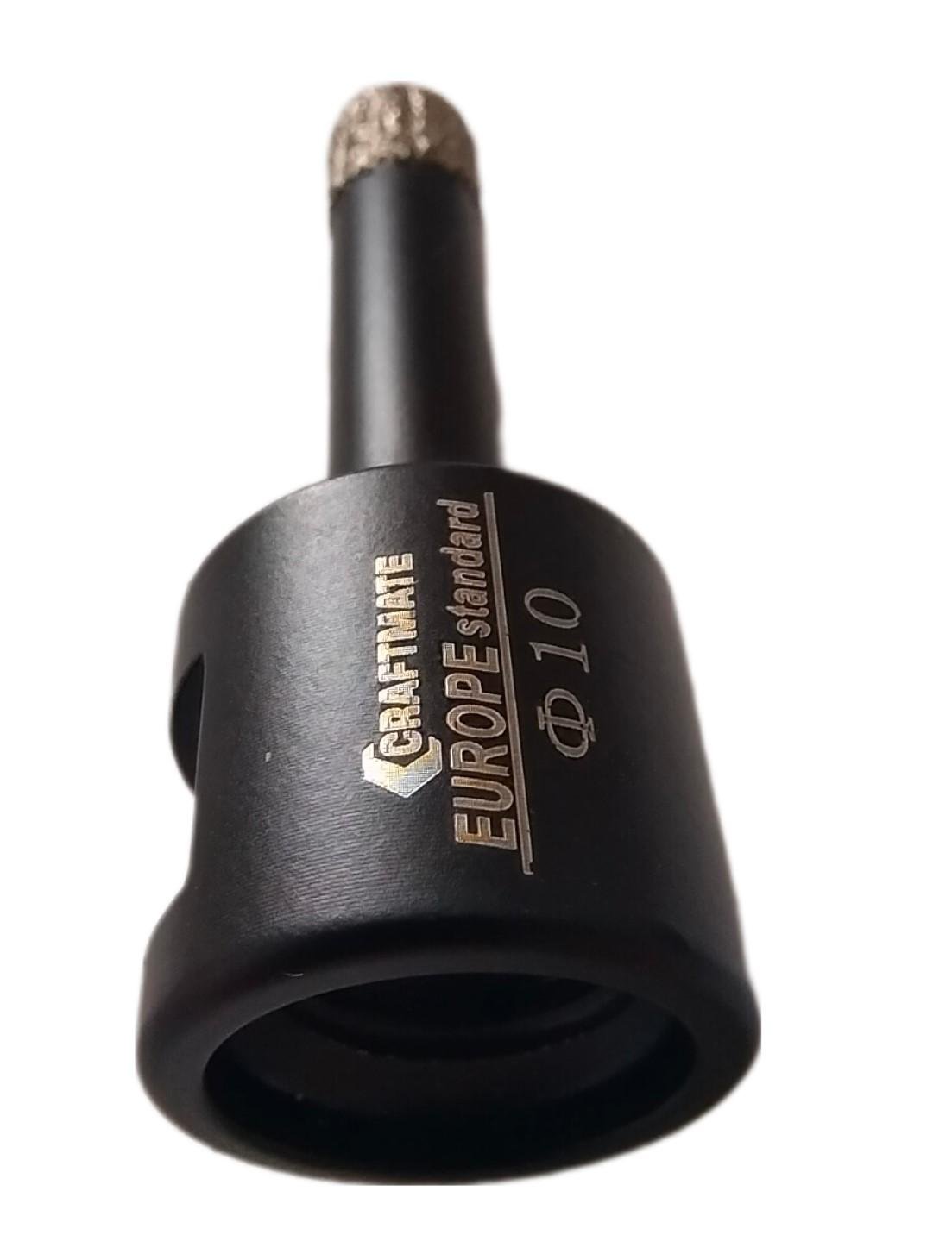 Коронка алмазная Craftmate 10 мм М14 сухое сверление для УШМ - фото 3 Коронка алмазная Craftmate 10 мм М14 сухое сверление для УШМ - фото 3