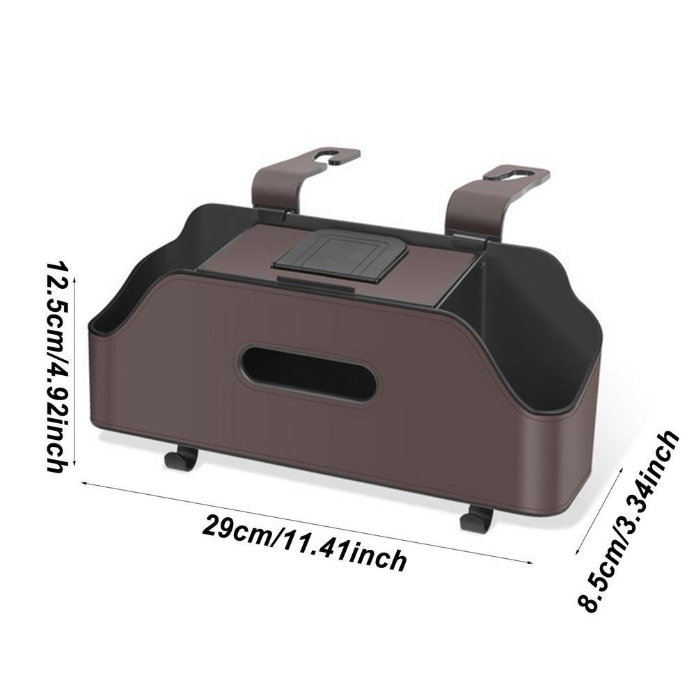 Органайзер автомобільний Ningbo підстаканник/серветниця на спинку заднього сидіння Коричневий (344253) - фото 2