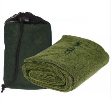 Полотенце армейское Mil-Tec Microfibre 100X50 Olive (16011101)