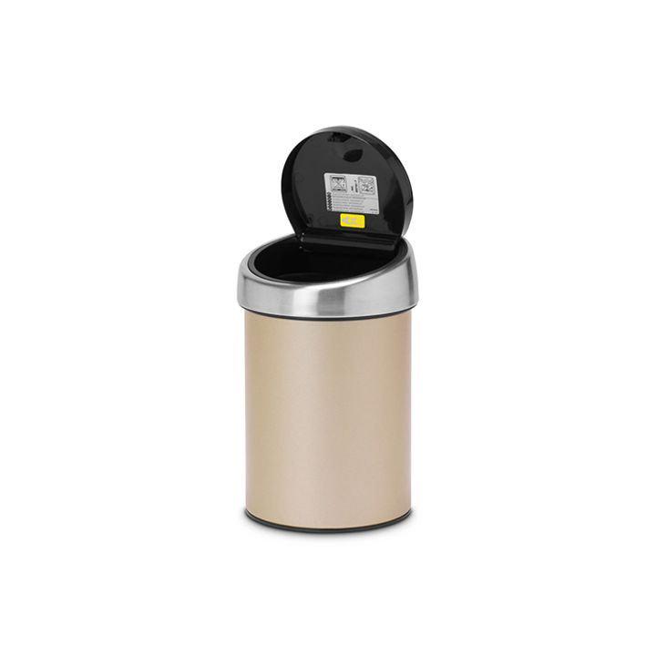 Бак для сміття Brabantia Touch Bin 3 л Бежевий (304668) - фото 3