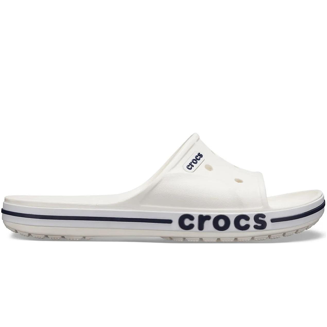 Шльопанці Crocs Bayaband Slide р. M12/45 29,5 см White/Navy (2053924)